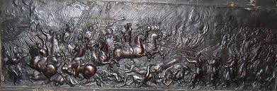 Барельєф на саркофазі Яна Казимира із сценами битви під Берестечком